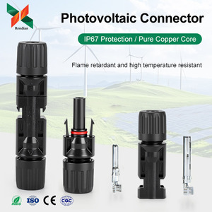 <span class=keywords><strong>Connecteurs</strong></span> solaires <span class=keywords><strong>MC4</strong></span> en gros, 1000V 30A, adaptés aux câbles PV 2,5/4/6 mm, applications d'alimentation des panneaux solaires - Product Image 1