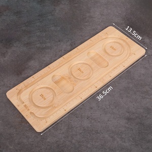 Bamboo Wood <strong>Bead</strong> Tray Portable Solid Wood Jewelry Making Tool Beading <strong>Board</strong> for Bracelet Necklace Stringing - Product Image 2