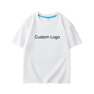 Individuelles Logo 100 % Baumwolle T-Shirt Kinderkleidung Sommerkleidung 2024 Baby-T-Shirts Jungen-T-Shirts