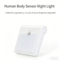 Veilleuse LED intelligente rechargeable avec détecteur de mouvement, pour une utilisation domestique dans les couloirs, les allées, les armoires, au chevet et pour l'éclairage nocturne