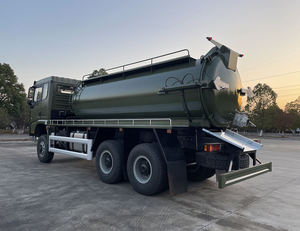 Camion <span class=keywords><strong>d</strong></span>'aspiration des eaux usées Shacman X3000 <span class=keywords><strong>vert</strong></span> tout-terrain 6x6 personnalisé avec deux pompes à huile, adapté aux travaux hivernaux - Product Image 2