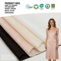 Nouveau design, tissu organique 25% fibres de rose, 75% lyocell, 190 g/m², 143 cm, tissus brodés en lyocell rose 3D pour accessoires de mariage