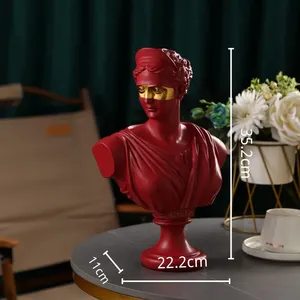 Wholesale Greek Figurine for Home Decoration Apollo <strong>Diana</strong> Simulate Plaster Resin Sculpture Scandinavian Statue for Living Room - Product Image 5