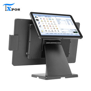 TX POS 18,5 "+ 11,6" Sistema POS de caja registradora de doble pantalla con pantalla táctil-Terminal minorista todo en uno HD para supermercado - Product Image 1
