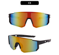 Lunettes de soleil sportives légères et élégantes en TR90, polarisées, anti-lumière bleue, monture intégrale, avec sangle réglable pour le cyclisme et la conduite, protection UV