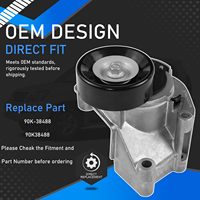 Antriebsriemen-Umlenkrollen-Kit Kompatibel mit 98-09 Toyota Land Cruiser Tundra Sequoia 4Runner, Lexus SC400 LS430 LX470 90K-38488
