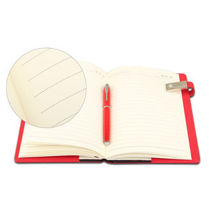 Coffret cadeau 4 en 1 pour femmes A5 Notebook Flask USB Flash Drive Pen Storage Pen Pocket All in a Stylish Box - Product Image 6