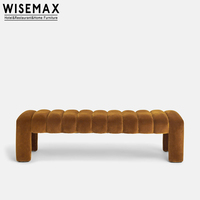 WISEMAX – mobilier de salon moderne, chaise de chambre à coucher en tissu de velours moderne, banc d'extrémité de lit