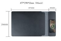 Nouveaux Gadgets Technologiques 2026 : Housse Magnétique en Cuir 6-en-1 pour Ordinateur Portable avec Power Bank, Chargeur Sans Fil Rapide 15W, Support pour Ordinateur Portable et Tapis de Souris