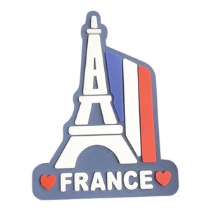 Aimant en PVC souple Tour Eiffel France 5x4.2cm 3D Souvenir de réfrigérateur Cadeau - Product Image 2