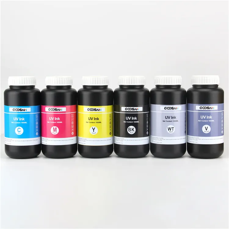 High Quality 8 Colors LED Uv Outdoor Printer Ink For Tx 800 Xp 600 Dx5 Dx6 Dx4 Dx4/5/7 Printhead Print Head On Metallic