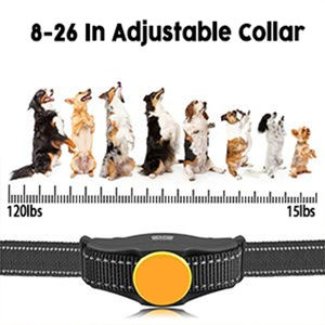 Collar de descarga eléctrica recargable IP67 a prueba de agua para perros pequeños/grandes, actualización de 2 perros, ladridos de control remoto de 1000 pies, pitido de plástico - Product Image 4