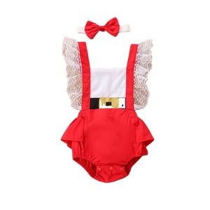 Combinaisons de Noël pour enfants, ensembles de vêtements pour femmes, barboteuses mignonnes pour bébés filles en gros - Product Image 1