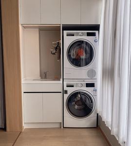 <span class=keywords><strong>ตู้</strong></span>ซักรีดระเบียงแบบไม่ต้องใช้มือจับดีไซน์เรียบง่ายทันสมัยพร้อมที่เก็บของแบบบูรณาการ - Product Image 6