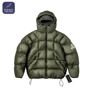 YuFan Personalizado Preto Puffer Down Jacket Down-filled Quilted Down Jacket Jaqueta De Inverno Homens
