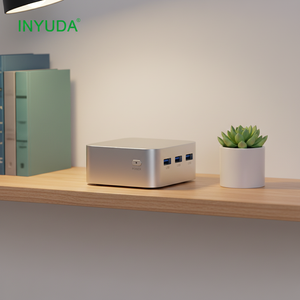 <span class=keywords><strong>Intel</strong></span> N100มินิพีซี <span class=keywords><strong>NUC</strong></span> 4-core 3.4GHz 6W พลังงานต่ำ dual HDMI 4K WiFi 6 Fanless สำหรับสำนักงานบ้านเราเตอร์นุ่ม - Product Image 1