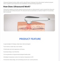 Máquina de Terapia de Ultrasonido Carevo de 1MHz y 25W con Pantalla LCD, Dispositivo Profesional de Fisioterapia para Alivio del Dolor Corporal, Tensión Muscular y Calambres