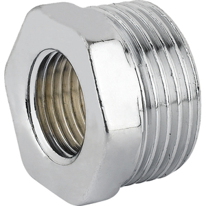 1/2X3/8 Reducción Macho/Hembra Latón cromado Alta presión Superficie Lisa Aplicación de aceite NPT/BSP Acero inoxidable/Zinc - Product Image 2