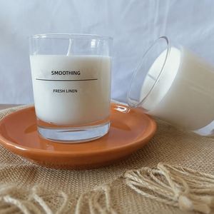 เทียนหอมอโรมาในแก้ว สำหรับร้านกาแฟ ห้องน้ำชา โรงแรม ของที่ระลึกสุดโรแมนติก ดีไซน์สร้างสรรค์ พร้อมกลิ่นหอมสดชื่นและเวลาเผาไหม้นาน 12-24 ชั่วโมง - Product Image 1