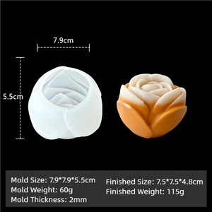 Molde de Silicona para Pastel en Forma de Flor, Ecológico, Embalaje Personalizado, Regalo para Invitados de San Valentín, Cumpleaños, Boda - Product Image 6