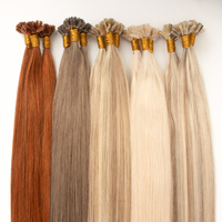 Extensiones de Cabello con Punta de Queratina SDD HAOHAO HAIR 12A, Cabello Humano de Doble Trama, Todos los Colores, con Mechas, Venta al por Mayor para Salones