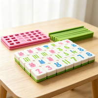 Blocs de Mahjong portables en EVA de haute qualité, silencieux, avec surface imperméable facile à nettoyer, pour la maison, les voyages, les jeux décontractés, logo personnalisé