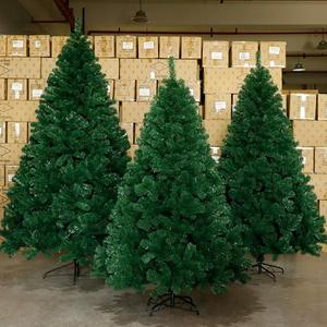 Arbre de <span class=keywords><strong>Noël</strong></span> artificiel vert floqué de qualité supérieure, grand, écologique, avec base autoportante, en plastique, pour la maison et les fêtes - Product Image 5