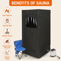 Sauna d'angle individuel pour intérieur, léger, télécommandé, portable, type tente à vapeur