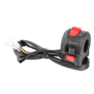 Motorcycle Handlebar <b>Switch</b> Assembly 10 Amps Push Button Turn Signal Horn Control For Street Motorcycle Scooter Replacement Part - Product Image 1