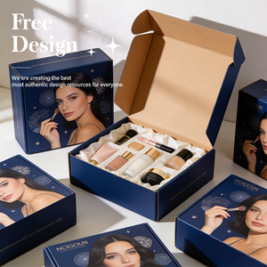 Boîte cadeau en kraft de style luxueux, personnalisée en usine, impression couleur intégrale, fermeture magnétique, poignée facile à ouvrir, doublure en éponge, écologique - Product Image 1