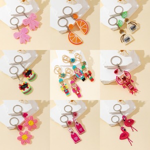 Llavero y Colgante para Bolso de Mujer con Temática Oceánica, Bordado de Cuentas Hecho a Mano, Diseños de Corazón, Flor, Concha, Flamenco, Tortuga y Borla, Regalo - Product Image 3