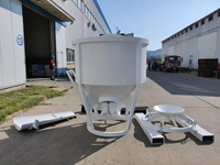 Bennes à béton pour chantier de construction, Grue à tour, Trémie inférieure