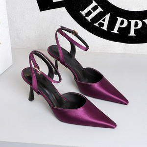Últimos Modelos de Zapatos de Tacón Elegantes para Mujer, Alta Calidad, Antideslizantes, Zapatos de Vestir Elegantes, Tallas Grandes, Parte Superior de Satén Premium - Product Image 4