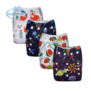 Babyshow Imprimé Couche en Tissu Boîte Mystère Lavable Équipé Bébé Couche Réutilisable Poche Couche Couverture Pantalon - Product Image 1