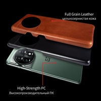 Pour Oneplus Nord étui en cuir véritable pour One Plus 11 couverture en cuir de cire d'huile mate rétro
