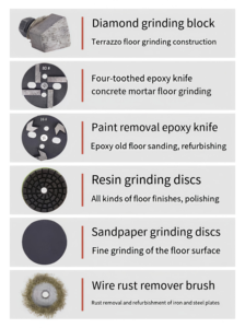 เครื่องเจียรพื้นเพชร เครื่องขัดพื้นเทอร์ราซโซ่ เครื่องขัดคอนกรีต ซีเมนต์ เครื่องขัดพื้นแบบใช้น้ำ - Product Image 4