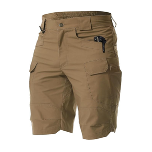 Durable men’s <b>cargo</b> hiking shorts, water-resistant and quick-dry, designed for tactical <b>work</b> with multiple pockets - Product Image 2