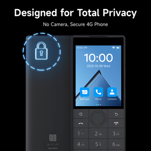 Téléphone mobile débloqué Qin 4G, téléphones mobiles intelligents à écran tactile F22 4G, 2+16 Go/3+32 Go, Android 11 version <span class=keywords><strong>Google</strong></span>, noir - Product Image 3
