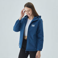 Logo de l'entreprise personnalisé manteau de randonnée coupe-vent à capuche extérieur imperméable polaire softshell hommes vestes d'hiver uniforme