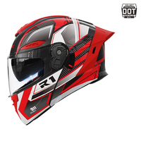 Casque modulaire ABS homologué DOT à double visière relevable pour moto, avec amortisseur de sécurité EPS, casque de course professionnel pour la route