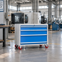 Armoire à outils mobile robuste en acier à quatre, cinq ou six tiroirs, avec panneau perforé en option, pour garage, atelier, usine, réparation (OEM/ODM)