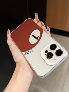 เคสใสลายบิลเลียดสีแดงหมายเลข 1 รุ่น Lucky Number 1  วัสดุ TPU  แบบมินิมอลสไตล์สปอร์ต สำหรับ iPhone 17 16 15 14 13 Pro Max - Product Image 4