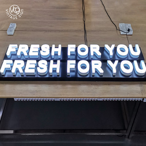 <span class=keywords><strong>Letras</strong></span> 3D del alfabeto iluminadas, <span class=keywords><strong>letras</strong></span> Led acrílicas de canal de amor para tienda de letreros publicitarios Led delanteros, para exteriores - Product Image 5