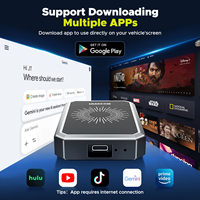 Adaptador Inalámbrico CarPlay 4 en 1 LAMTTO con Android Auto para Transmitir Netflix/YouTube/TikTok, Pantalla Dividida