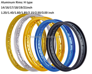 ล้อแม็กมอเตอร์ไซค์ KTD ของใหม่ 100% ขนาด 14 16 <span class=keywords><strong>17</strong></span> 18 19 21 นิ้ว 36 รู ทำจากอลูมิเนียมอัลลอย 6061 7116 7075 และเหล็ก รูปทรงตัว H - Product Image 2