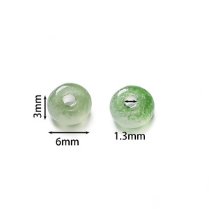 Perles rondes en verre de couleurs mélangées 3x6mm, en vrac, pour la fabrication de bracelets, accessoires de bijoux DIY - Product Image 2
