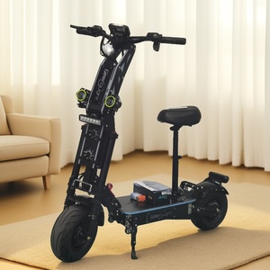 จีโอฟอทท์ G14 72v มอเตอร์คู่ 40-100AH สกู๊ตเตอร์ไฟฟ้าแบบพับได้ ยาง 13/14 นิ้ว แผ่นวางเท้ากันลื่นแบบกว้าง โครงโลหะ สำหรับผู้ใหญ่ - Product Image 1