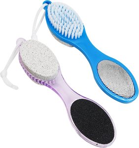 Kit de Pedicura 4 en 1: Piedra Pómez, Cepillo Exfoliante para Pies, Removedor de Callos y Limas de Plástico para Eliminar Piel Muerta - Product Image 1
