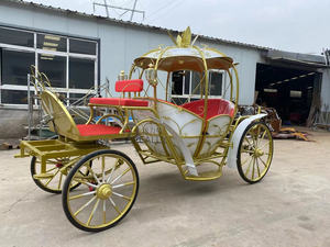 Carruaje de caballos de la familia real Europea OEM eléctrico Cenicienta niños jardín carro de caballos <span class=keywords><strong>Mini</strong></span> Carro de princesa para la venta - Product Image 2