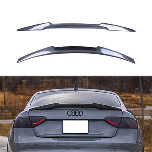 For A5 B8 B8.5 2Door Coupe 8T3 M4 Style Carbon Fiber Rear Spoiler Trunk Wing 2007-2017 Carbon Fiber - Product Image 1